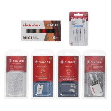 SET LEATHER SINGER - sada pro šicí stroje Singer - šití kůže SET LEATHER SINGER - sada pro šicí stroje Singer - šití kůže