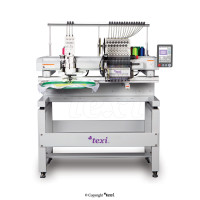 Průmyslový vyšívací stroj TEXI 1501 TS PREMIUM R SET s čepicový rámečkem a stojanem Průmyslový vyšívací stroj TEXI 1501 TS PREMIUM R SET s čepicový rámečkem a stojanem