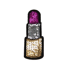 Nažehlovací aplikace, nažehlovačka - Růžová rtěnka Nažehlovací aplikace, nažehlovačka - Růžová rtěnka