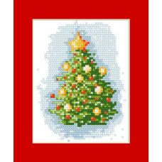 Sestava blahopřání s vyšíváním křižkovým stehem - č. 0010 Sestava blahopřání s vyšíváním křižkovým stehem - č. 0010