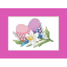 Sestava blahopřání s vyšíváním křižkovým stehem - č. 0020 Sestava blahopřání s vyšíváním křižkovým stehem - č. 0020