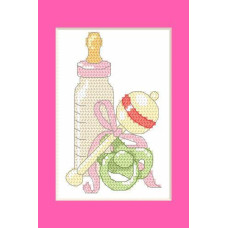 Sestava blahopřání s vyšíváním křižkovým stehem - č. 0042 Sestava blahopřání s vyšíváním křižkovým stehem - č. 0042