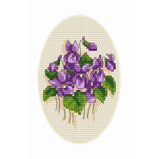 Sestava blahopřání s vyšíváním křižkovým stehem - č. 0082 Sestava blahopřání s vyšíváním křižkovým stehem - č. 0082