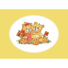 Sestava blahopřání s vyšíváním křižkovým stehem - č. 0083 Sestava blahopřání s vyšíváním křižkovým stehem - č. 0083