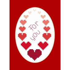 Sestava blahopřání s vyšíváním křižkovým stehem - č. 0084 Sestava blahopřání s vyšíváním křižkovým stehem - č. 0084