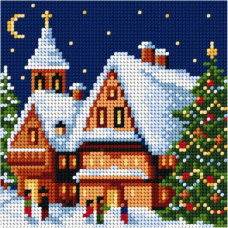 Sestava pro vyšívání křížkovým stehem Malwina 15x15cm - č. 1002 Sestava pro vyšívání křížkovým stehem Malwina 15x15cm - č. 1002