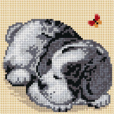 Sestava pro vyšívání křížkovým stehem Malwina 15x15cm - č. 1004 Sestava pro vyšívání křížkovým stehem Malwina 15x15cm - č. 1004