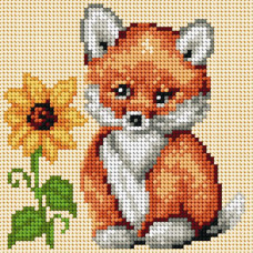 Sestava pro vyšívání křížkovým stehem Malwina 15x15cm - č. 1005 Sestava pro vyšívání křížkovým stehem Malwina 15x15cm - č. 1005