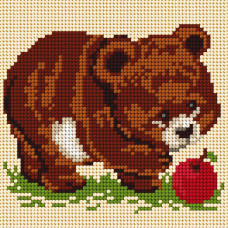 Sestava pro vyšívání křížkovým stehem Malwina 15x15cm - č. 1006 Sestava pro vyšívání křížkovým stehem Malwina 15x15cm - č. 1006