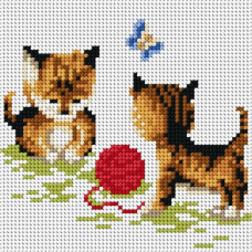 Sestava pro vyšívání křížkovým stehem Malwina 15x15cm - č. 1009 Sestava pro vyšívání křížkovým stehem Malwina 15x15cm - č. 1009