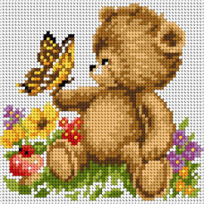 Sestava pro vyšívání křížkovým stehem Malwina 15x15cm - č. 1011 Sestava pro vyšívání křížkovým stehem Malwina 15x15cm - č. 1011