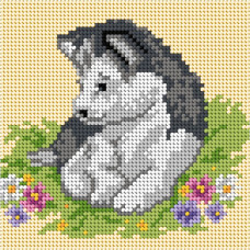 Sestava pro vyšívání křížkovým stehem Malwina 15x15cm - č. 1012 Sestava pro vyšívání křížkovým stehem Malwina 15x15cm - č. 1012