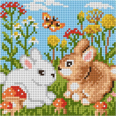 Sestava pro vyšívání křížkovým stehem Malwina 15x15cm - č. 1013 Sestava pro vyšívání křížkovým stehem Malwina 15x15cm - č. 1013