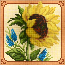 Sestava pro vyšívání křížkovým stehem Malwina 15x15cm - č. 1014 Sestava pro vyšívání křížkovým stehem Malwina 15x15cm - č. 1014