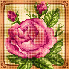 Sestava pro vyšívání křížkovým stehem Malwina 15x15cm - č. 1015 Sestava pro vyšívání křížkovým stehem Malwina 15x15cm - č. 1015