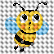 Sestava pro vyšívání křížkovým stehem Malwina 15x15cm - č. 1021 Sestava pro vyšívání křížkovým stehem Malwina 15x15cm - č. 1021