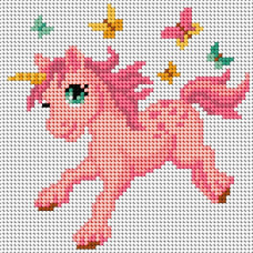 Sestava pro vyšívání křížkovým stehem Malwina 15x15cm - č. 1027 Sestava pro vyšívání křížkovým stehem Malwina 15x15cm - č. 1027