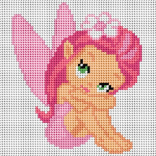 Sestava pro vyšívání křížkovým stehem Malwina 15x15cm - č. 1028 Sestava pro vyšívání křížkovým stehem Malwina 15x15cm - č. 1028