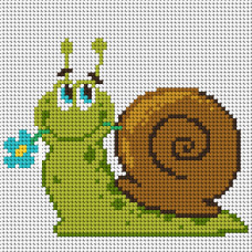 Sestava pro vyšívání křížkovým stehem Malwina 15x15cm - č. 1032 Sestava pro vyšívání křížkovým stehem Malwina 15x15cm - č. 1032