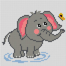 Sestava pro vyšívání křížkovým stehem Malwina 15x15cm - č. 1034 Sestava pro vyšívání křížkovým stehem Malwina 15x15cm - č. 1034