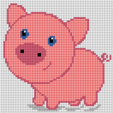 Sestava pro vyšívání křížkovým stehem Malwina 15x15cm - č. 1035 Sestava pro vyšívání křížkovým stehem Malwina 15x15cm - č. 1035