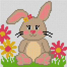 Sestava pro vyšívání křížkovým stehem Malwina 15x15cm - č. 1038 Sestava pro vyšívání křížkovým stehem Malwina 15x15cm - č. 1038