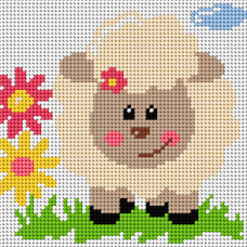 Sestava pro vyšívání křížkovým stehem Malwina 15x15cm - č. 1039 Sestava pro vyšívání křížkovým stehem Malwina 15x15cm - č. 1039