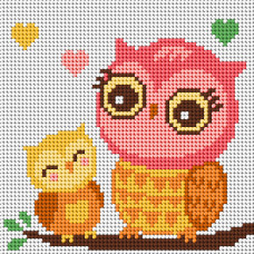 Sestava pro vyšívání křížkovým stehem Malwina 15x15cm - č. 1040 Sestava pro vyšívání křížkovým stehem Malwina 15x15cm - č. 1040