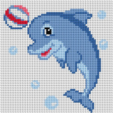 Sestava pro vyšívání křížkovým stehem Malwina 15x15cm - č. 1042 Sestava pro vyšívání křížkovým stehem Malwina 15x15cm - č. 1042