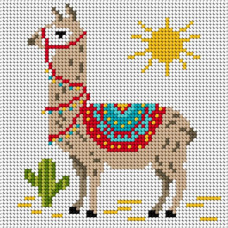 Sestava pro vyšívání křížkovým stehem Malwina 15x15cm - č. 1046 Sestava pro vyšívání křížkovým stehem Malwina 15x15cm - č. 1046
