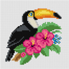 Sestava pro vyšívání křížkovým stehem Malwina 15x15cm - č. 1057 Sestava pro vyšívání křížkovým stehem Malwina 15x15cm - č. 1057