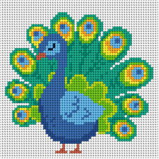 Sestava pro vyšívání křížkovým stehem Malwina 15x15cm - č. 1062 Sestava pro vyšívání křížkovým stehem Malwina 15x15cm - č. 1062