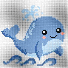 Sestava pro vyšívání křížkovým stehem Malwina 15x15cm - č. 1066 Sestava pro vyšívání křížkovým stehem Malwina 15x15cm - č. 1066