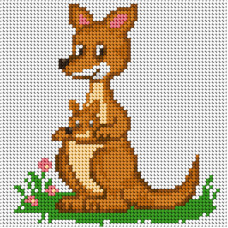 Sestava pro vyšívání křížkovým stehem Malwina 15x15cm - č. 1067 Sestava pro vyšívání křížkovým stehem Malwina 15x15cm - č. 1067