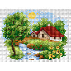 Sestava pro vyšívání křížkovým stehem Malwina 15x20cm - č. 2027 Sestava pro vyšívání křížkovým stehem Malwina 15x20cm - č. 2027