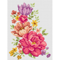 Sestava pro vyšívání křížkovým stehem Malwina 18x24cm - č. 5040 Sestava pro vyšívání křížkovým stehem Malwina 18x24cm - č. 5040