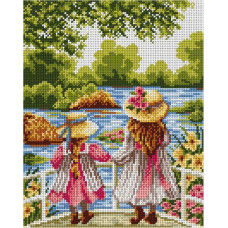 Sestava pro vyšívání křížkovým stehem Malwina 24x30cm - č. 6007 Sestava pro vyšívání křížkovým stehem Malwina 24x30cm - č. 6007