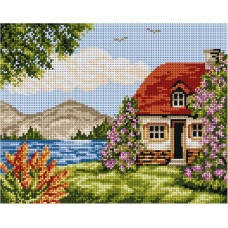 Sestava pro vyšívání křížkovým stehem Malwina 24x30cm - č. 6009 Sestava pro vyšívání křížkovým stehem Malwina 24x30cm - č. 6009