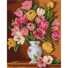 Sestava pro vyšívání křížkovým stehem Malwina 24x30cm - č. 6012 Sestava pro vyšívání křížkovým stehem Malwina 24x30cm - č. 6012