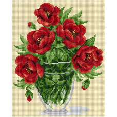 Sestava pro vyšívání křížkovým stehem Malwina 24x30cm - č. 6014 Sestava pro vyšívání křížkovým stehem Malwina 24x30cm - č. 6014