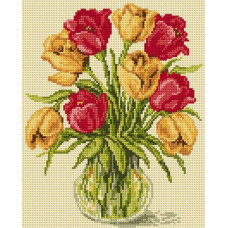 Sestava pro vyšívání křížkovým stehem Malwina 24x30cm - č. 6018 Sestava pro vyšívání křížkovým stehem Malwina 24x30cm - č. 6018