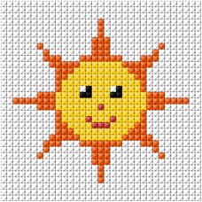 Sestava pro vyšívání křížkovým stehem Malwina 8x8cm - č. 0104 Sestava pro vyšívání křížkovým stehem Malwina 8x8cm - č. 0104