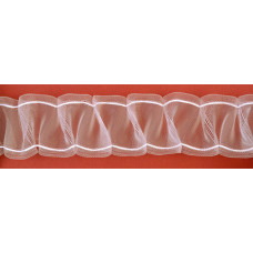 Záclonovka, žabkové řasení na tyč Ariadna, 100 mm, 50 m - 0120