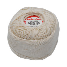 Příze pro frivolitky Ada 10 50 g - 0402 Příze pro frivolitky Ada 10 50 g - 0402