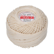 Příze pro frivolitky Ada 5 50 g - 0402 Příze pro frivolitky Ada 5 50 g - 0402
