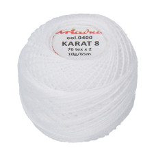 Háčkovací příze Karat 8 10 g - 1500 Háčkovací příze Karat 8 10 g - 1500