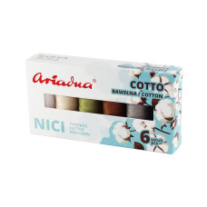 Sestava stehovacích nití Cotto Earth Cotto 80/170 m - 6 barev (zem)