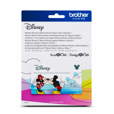 Karta se vzory Disney Mickey Minnie pro plotry Brother