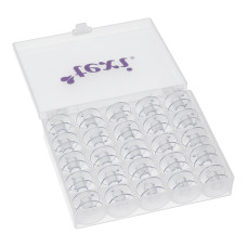 Sada 25 plastových cívek v krabičce pro Brother