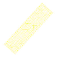 Rastrové pravítko 6.5"x24" E6524-YW žluté